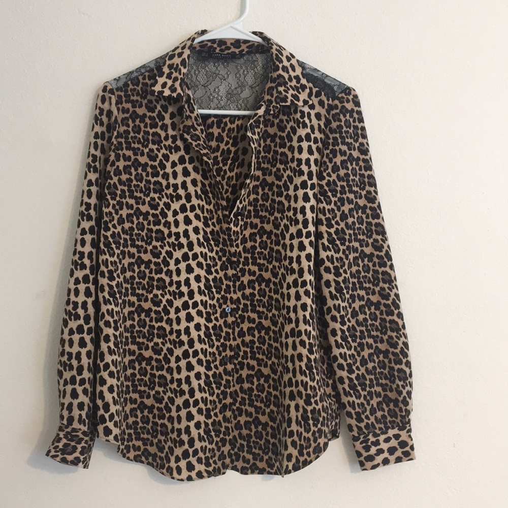 Zara Leopard Print button down.